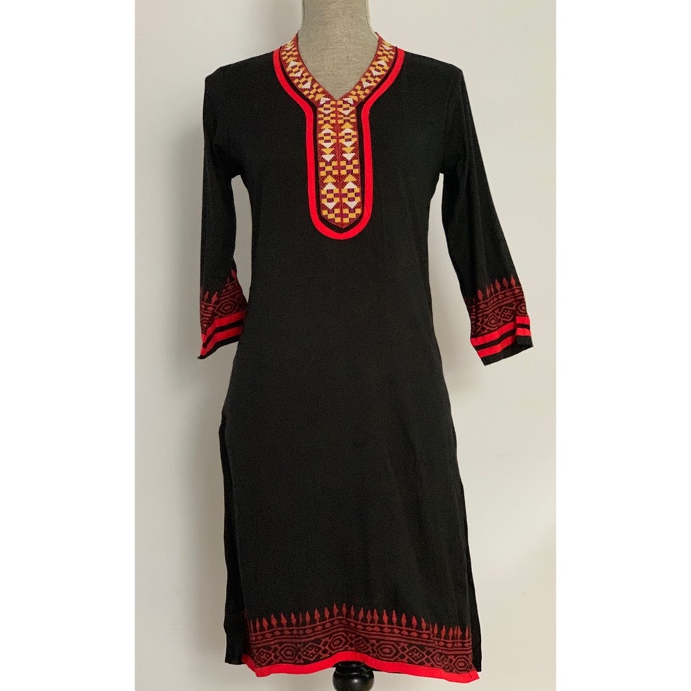 Global Desi Black Tunic / Dress NWT